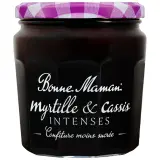 BONNE MAMAN Confiture myrtille et cassis intenses moins sucrée