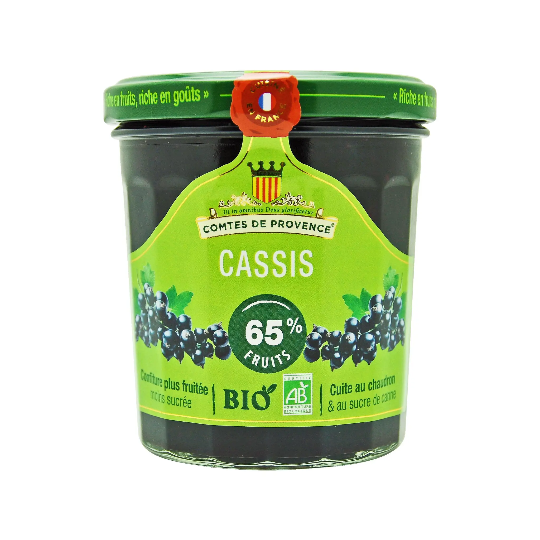 LES COMTES DE PROVENCE Confiture de cassis bio