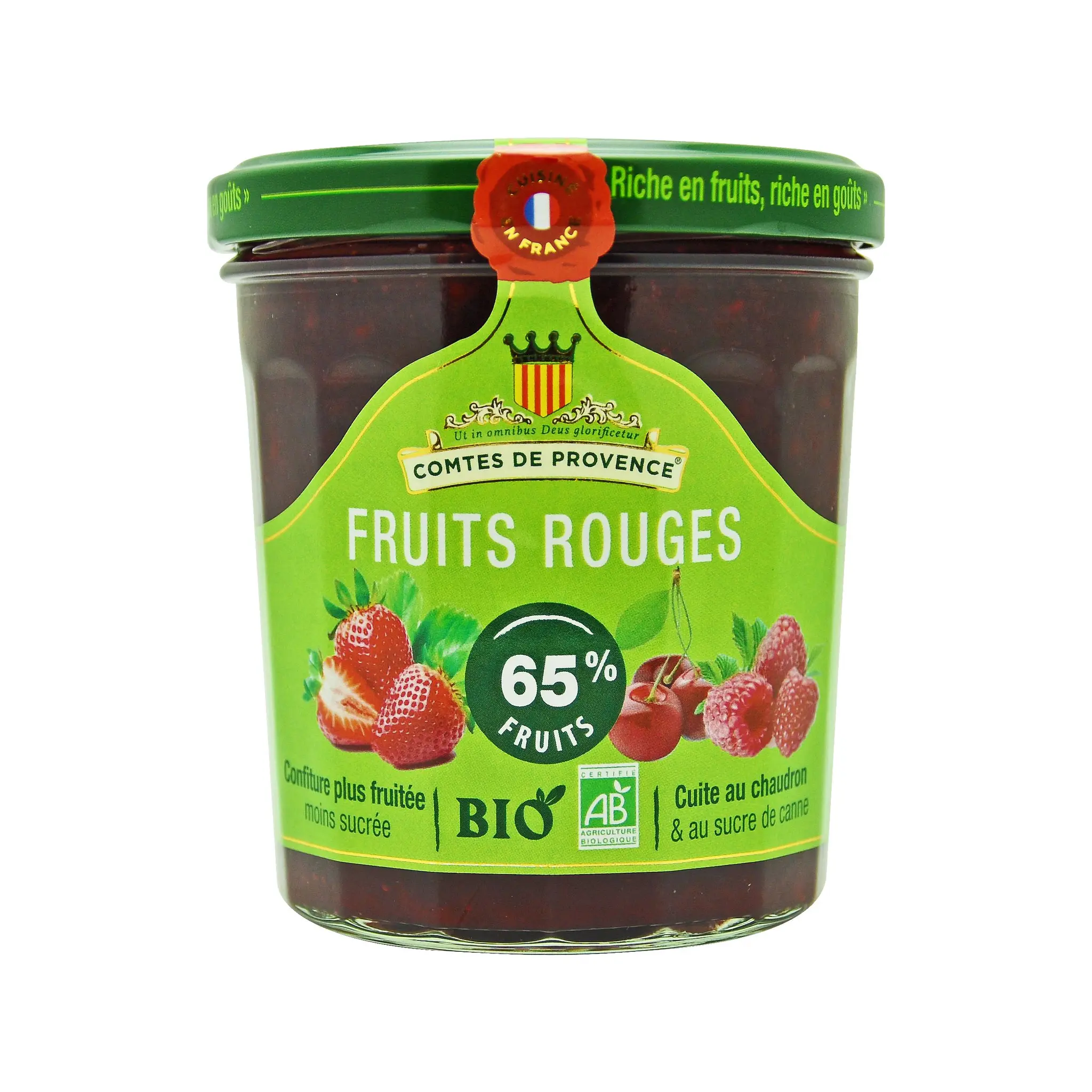 LES COMTES DE PROVENCE Confiture de fruits rouges bio