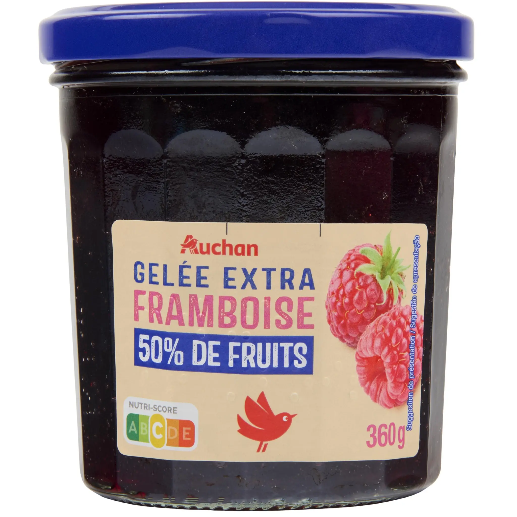 AUCHAN Gelée extra de framboises