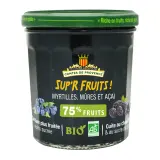 LES COMTES DE PROVENCE Confiture myrtilles mûres et açai bio