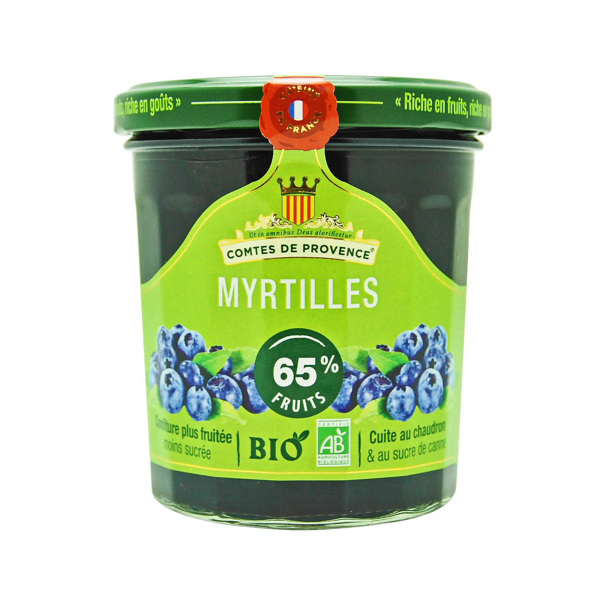 LES COMTES DE PROVENCE Confiture de myrtilles bio