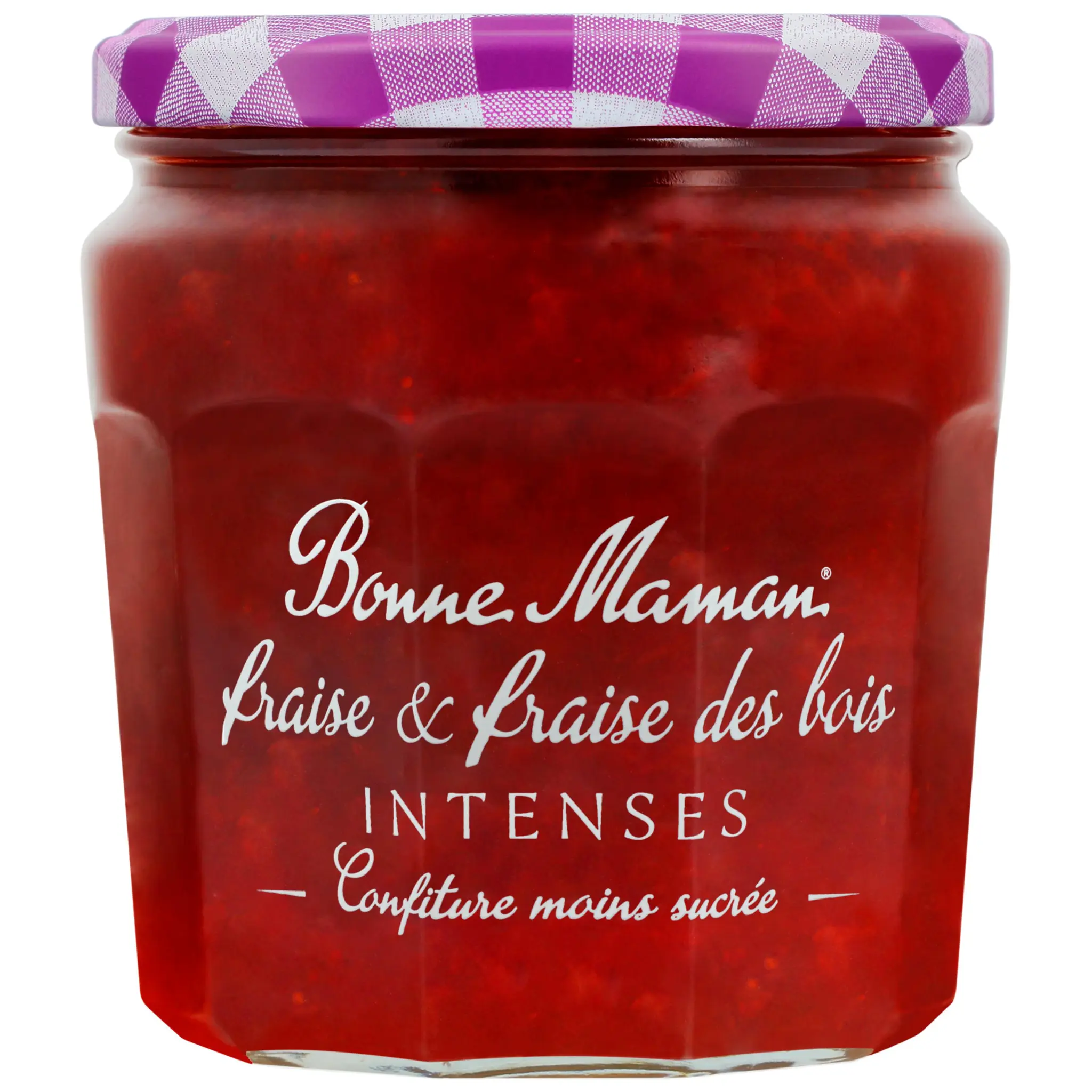 BONNE MAMAN Confiture fraise et fraise des bois moins sucrée