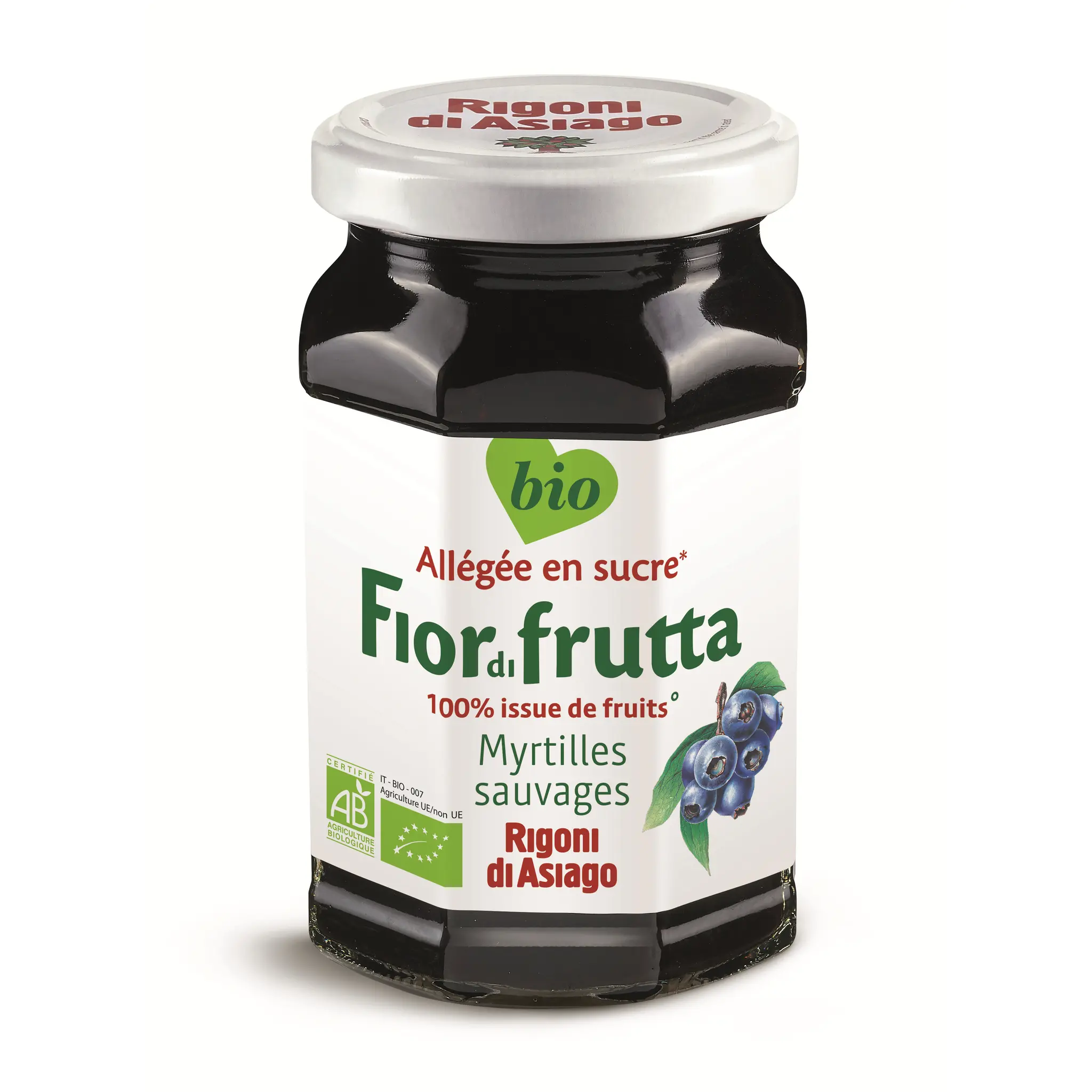 RIGONI DI ASIAGO Fiordifrutta confiture de myrtilles sauvages bio