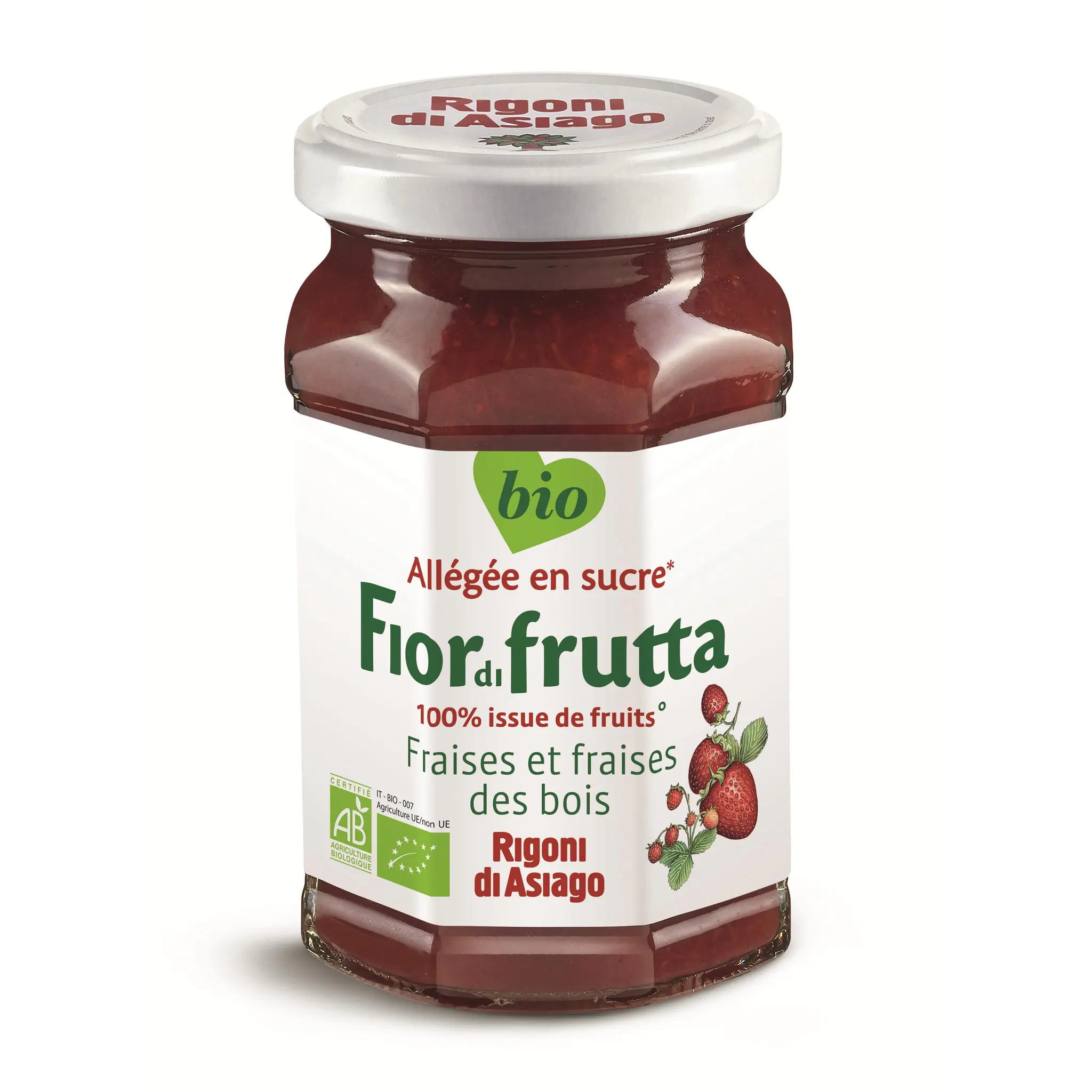 RIGONI DI ASIAGO Fiordifrutta confiture de fraises et fraises des bois bio