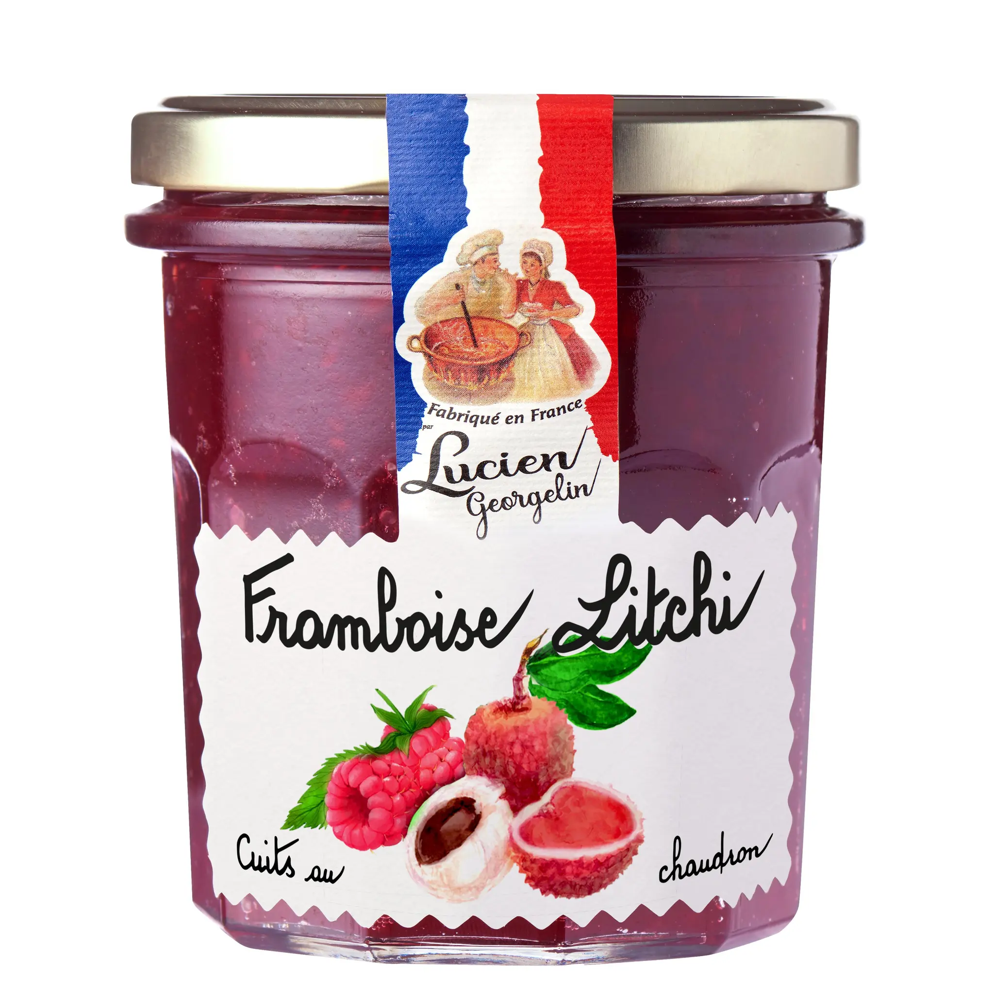 LUCIEN GEORGELIN Confiture de framboise et litchi