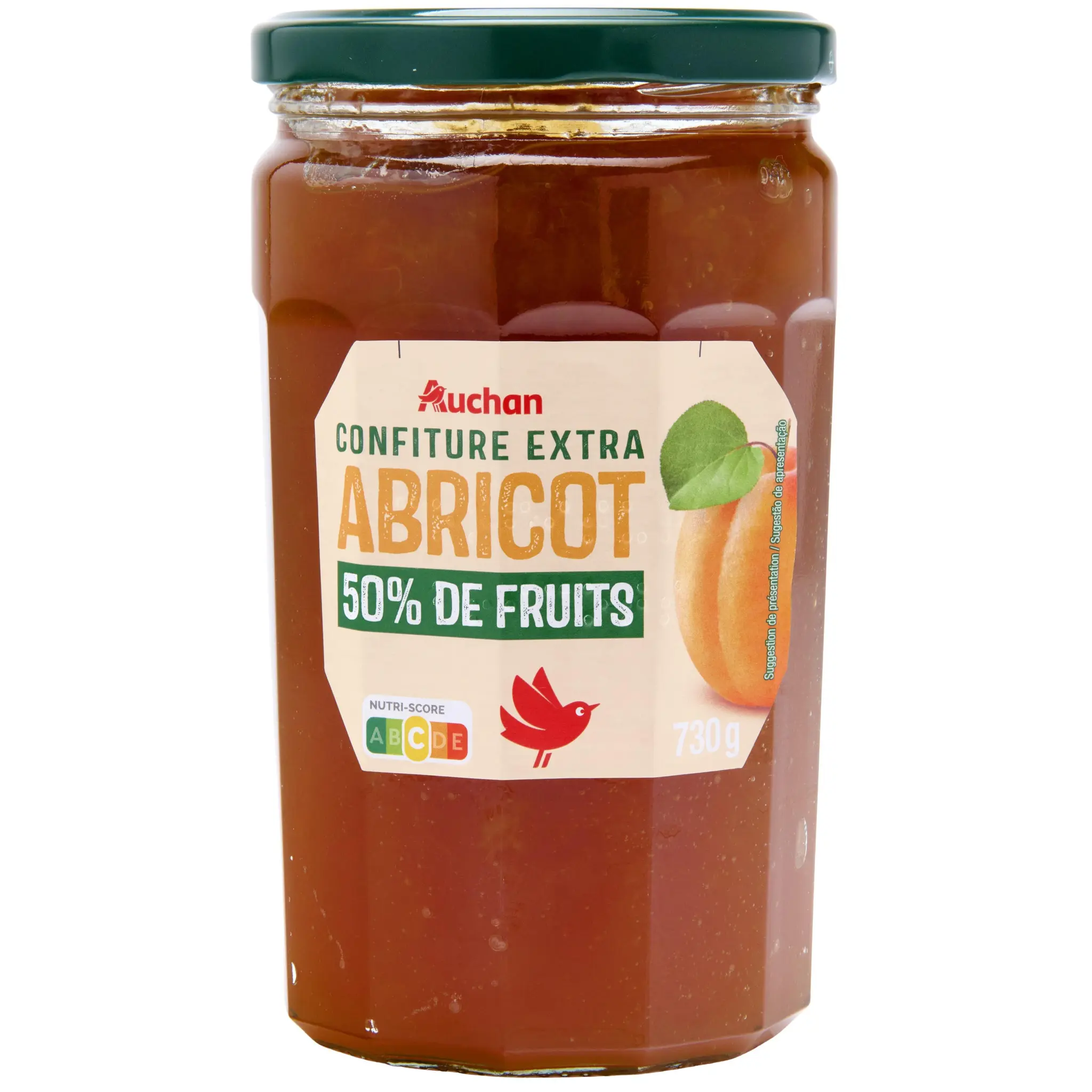 AUCHAN Confiture extra d'abricots