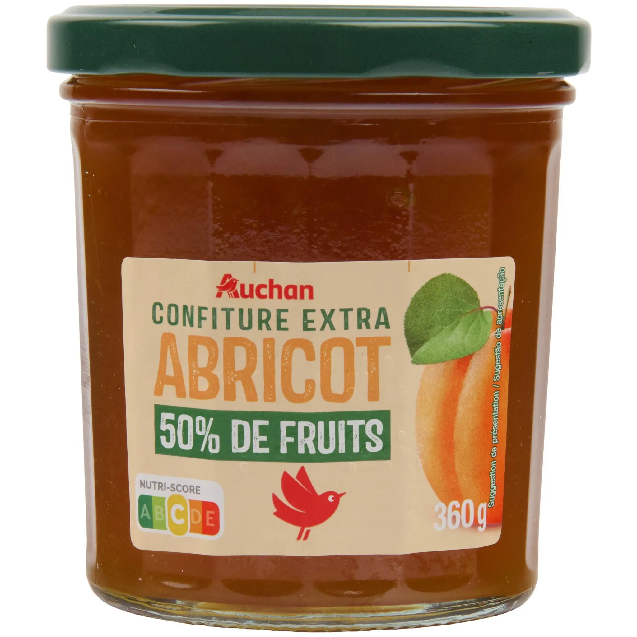AUCHAN Confiture extra d'abricots
