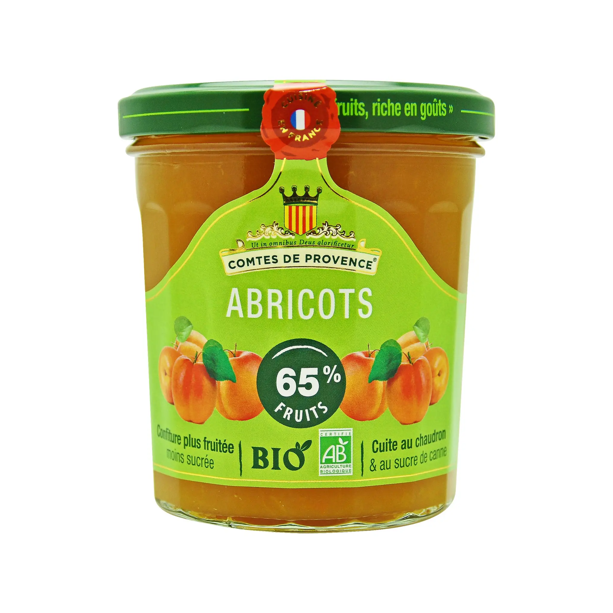 LES COMTES DE PROVENCE Confiture d'abricots bio