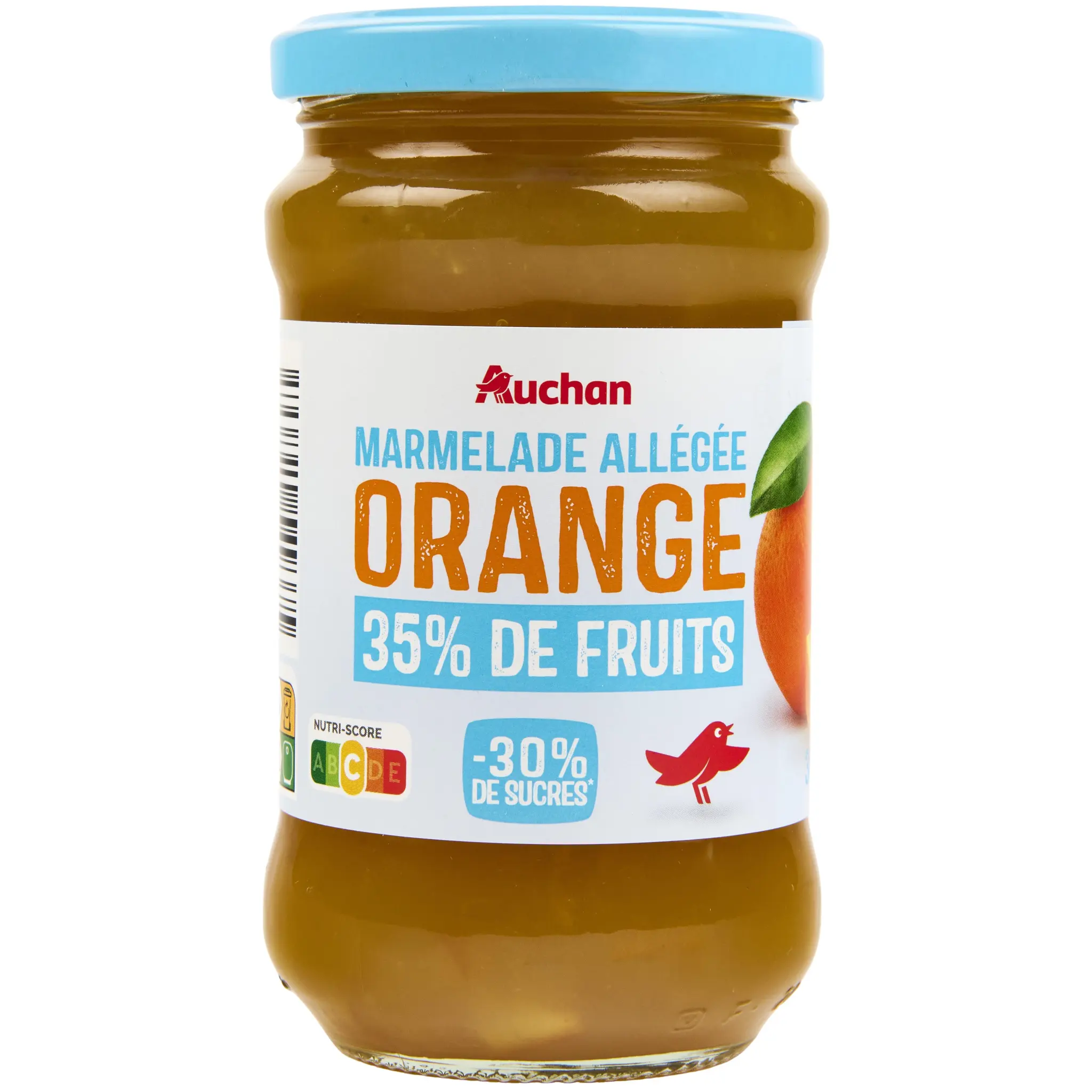 AUCHAN Marmelade allégée d'orange 35% de fruits