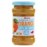 AUCHAN Marmelade allégée d'orange 35% de fruits
