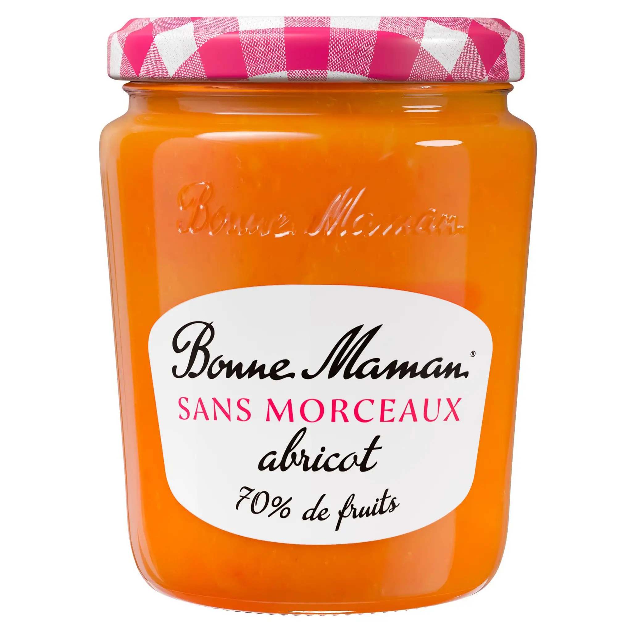 BONNE MAMAN Confiture d'abricot sans morceaux 70% de fruits