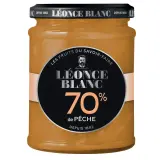 LEONCE BLANC Confiture de pêche 70% de fruits