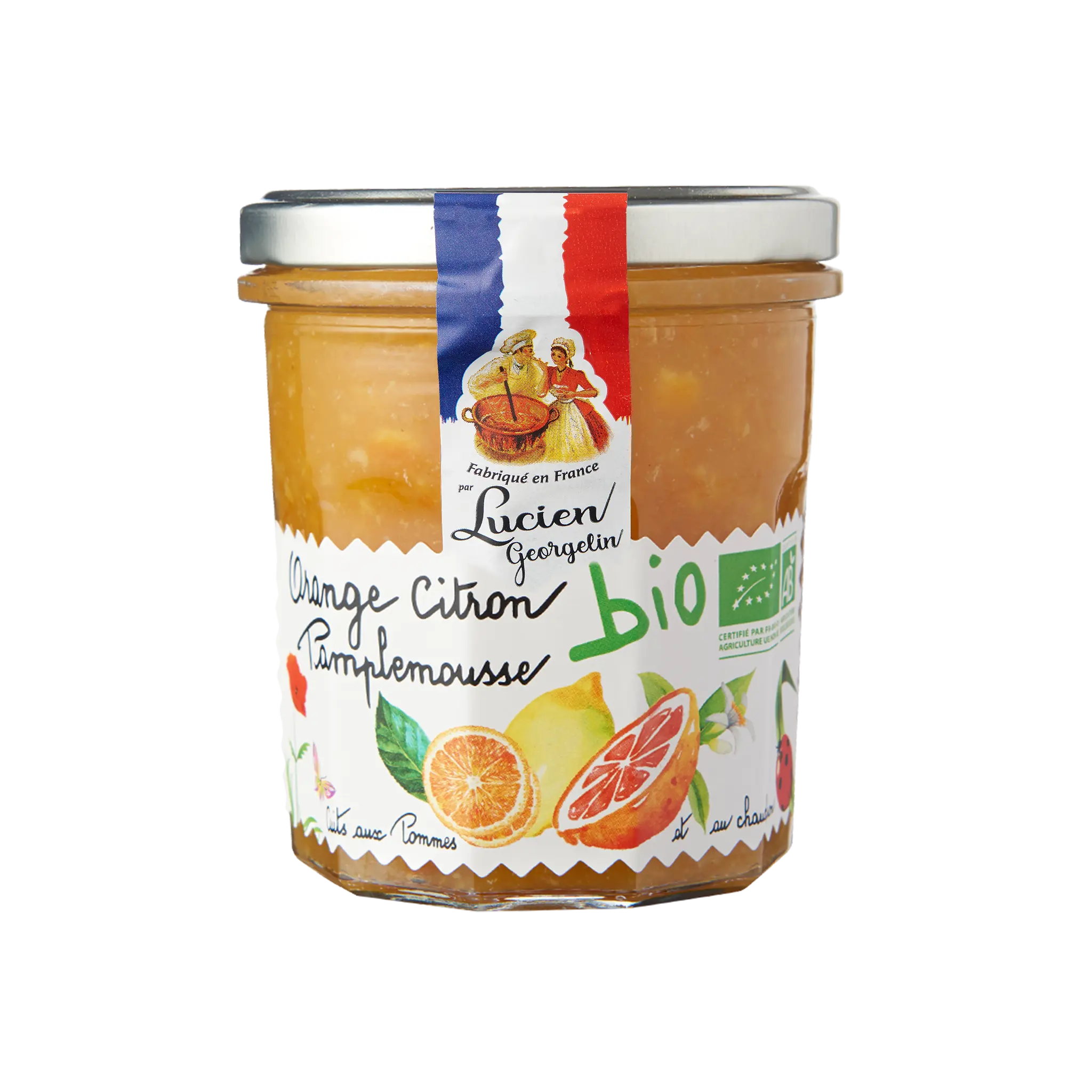 LUCIEN GEORGELIN Confiture d'orange citron pamplemousse bio