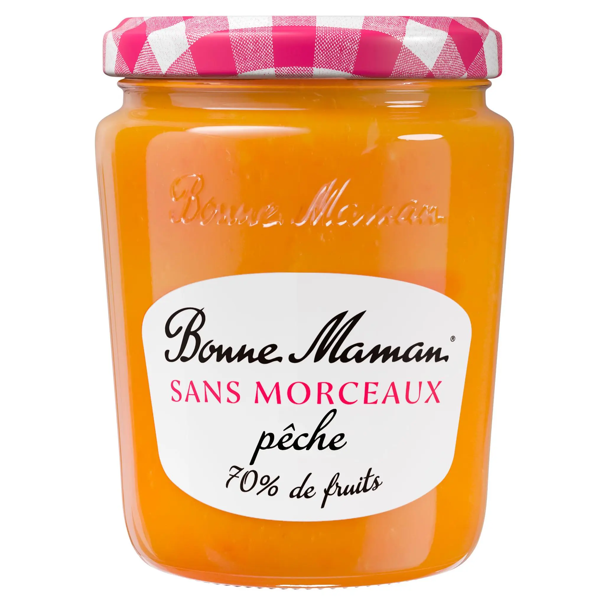BONNE MAMAN Confiture de pêche sans morceaux 70% de fruits