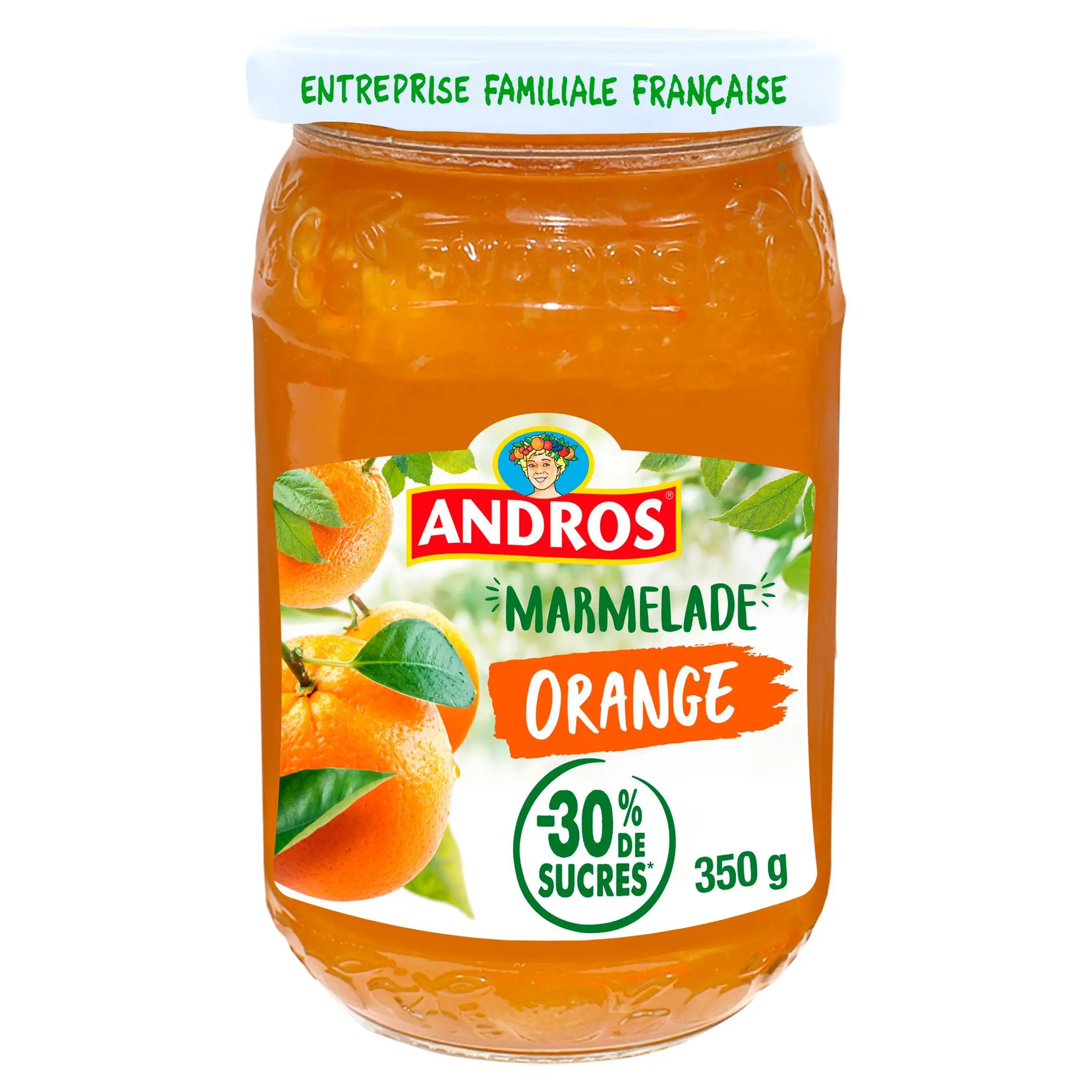 ANDROS Confiture allégée aux oranges