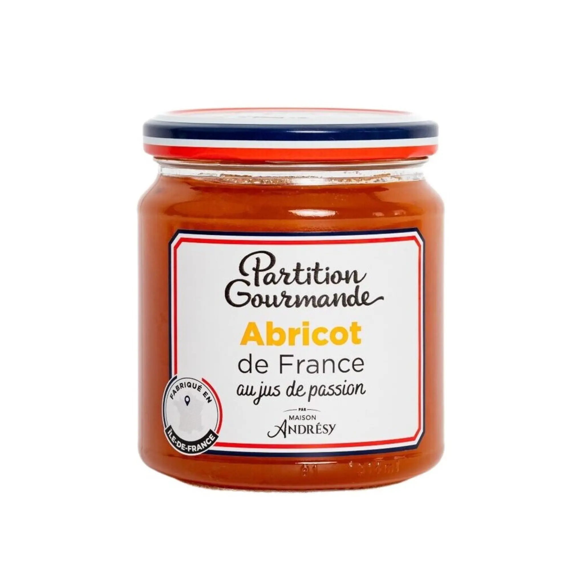PARTITION GOURMANDE Confiture aux abricots de France et au jus de passion