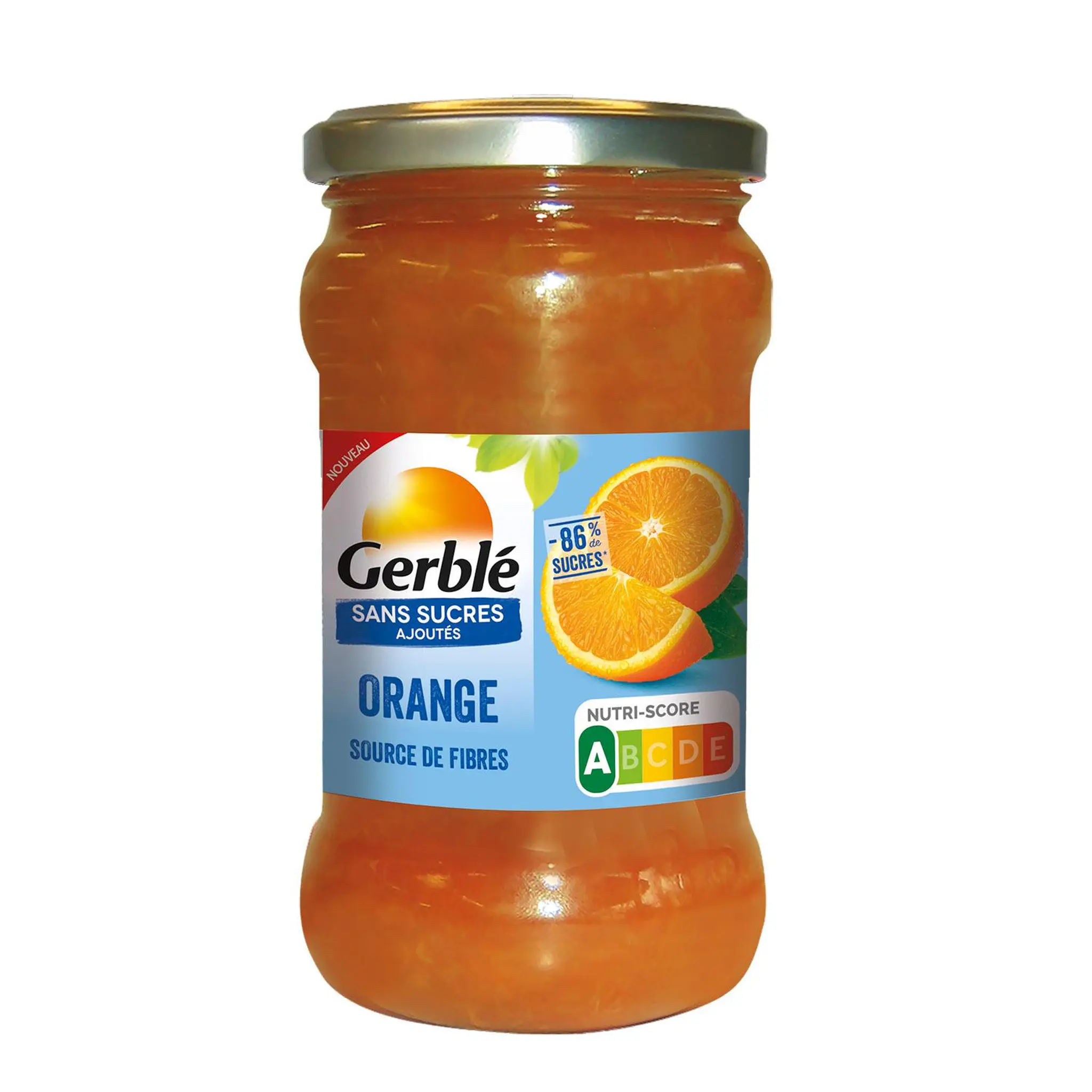 GERBLE Confiture d'orange sans sucres ajoutés