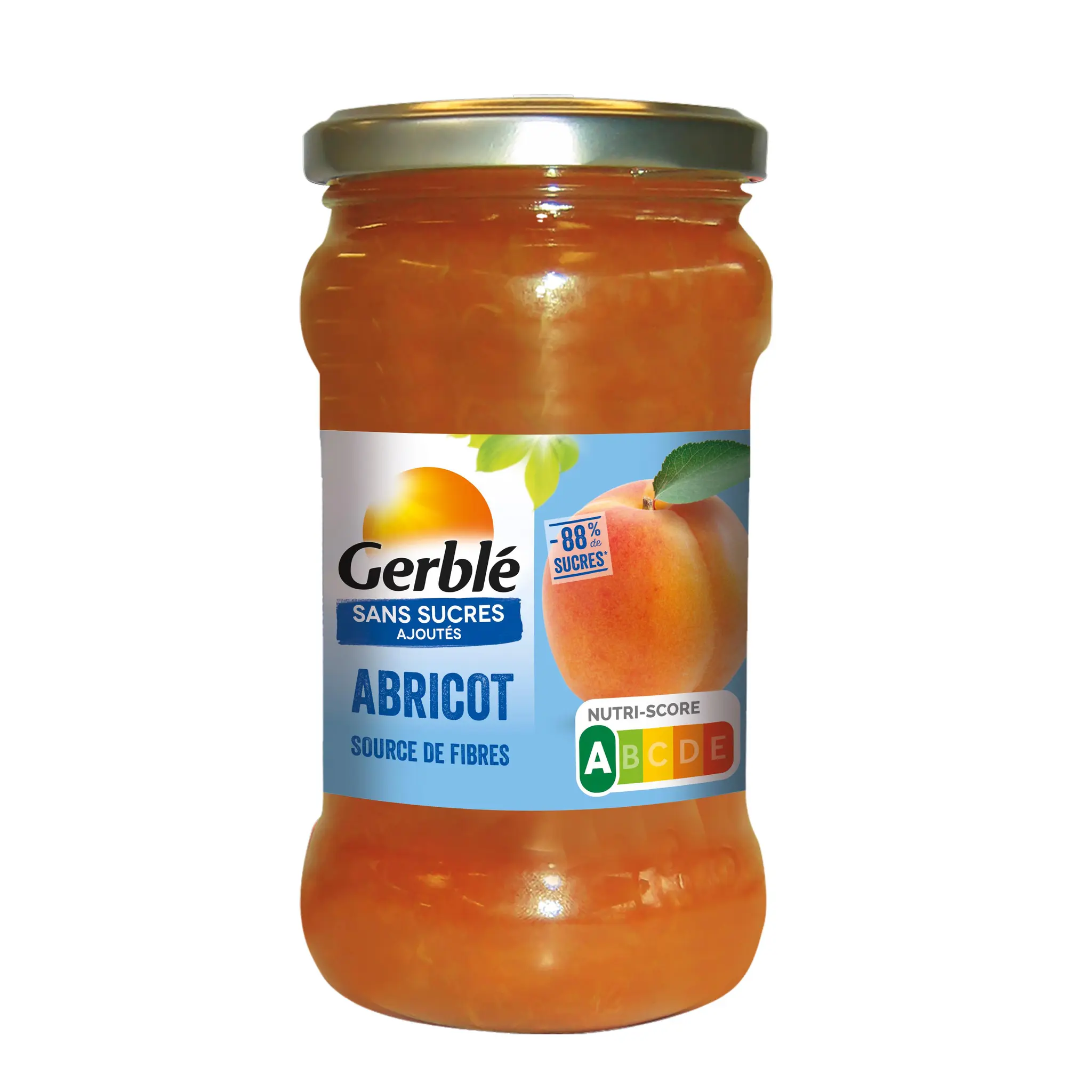 GERBLE Confiture d'abricot sans sucres ajoutés