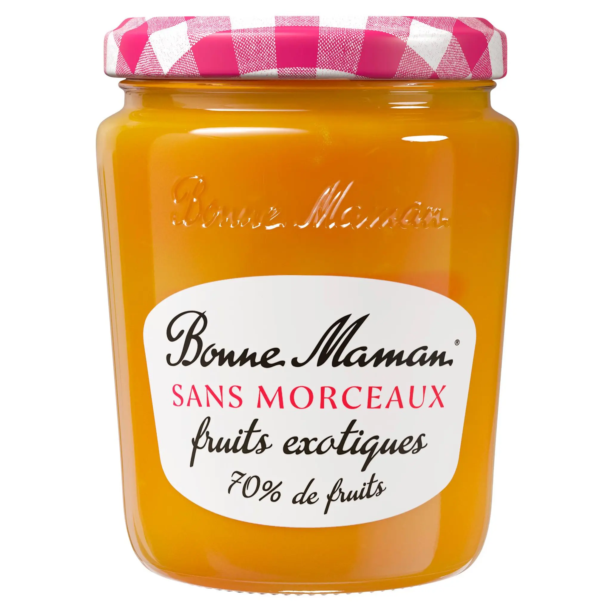 BONNE MAMAN Confiture de fruits exotiques sans morceaux 70% de fruits