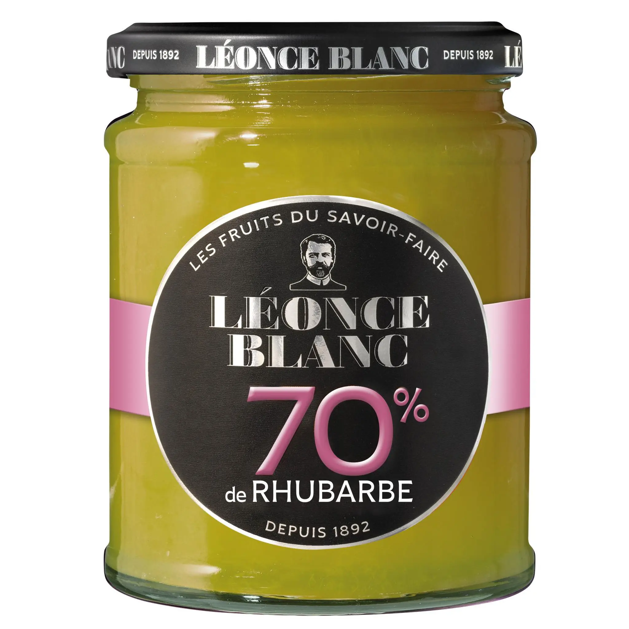 LEONCE BLANC Confiture de rhubarbe 70%