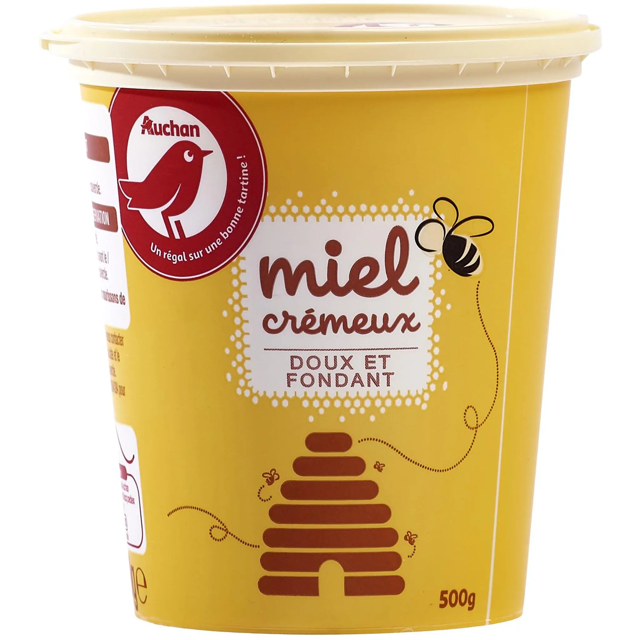 AUCHAN Miel crémeux doux et fondant