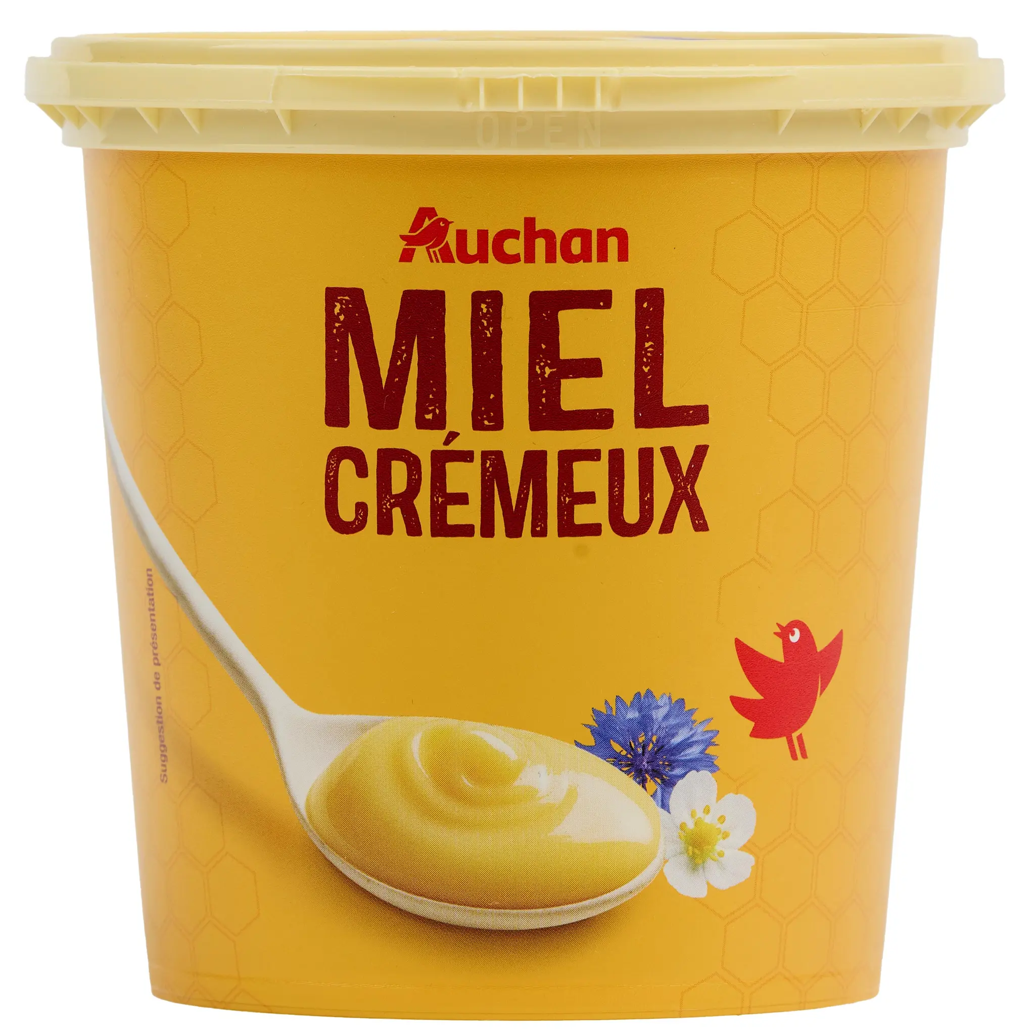 AUCHAN Miel crémeux doux et fondant