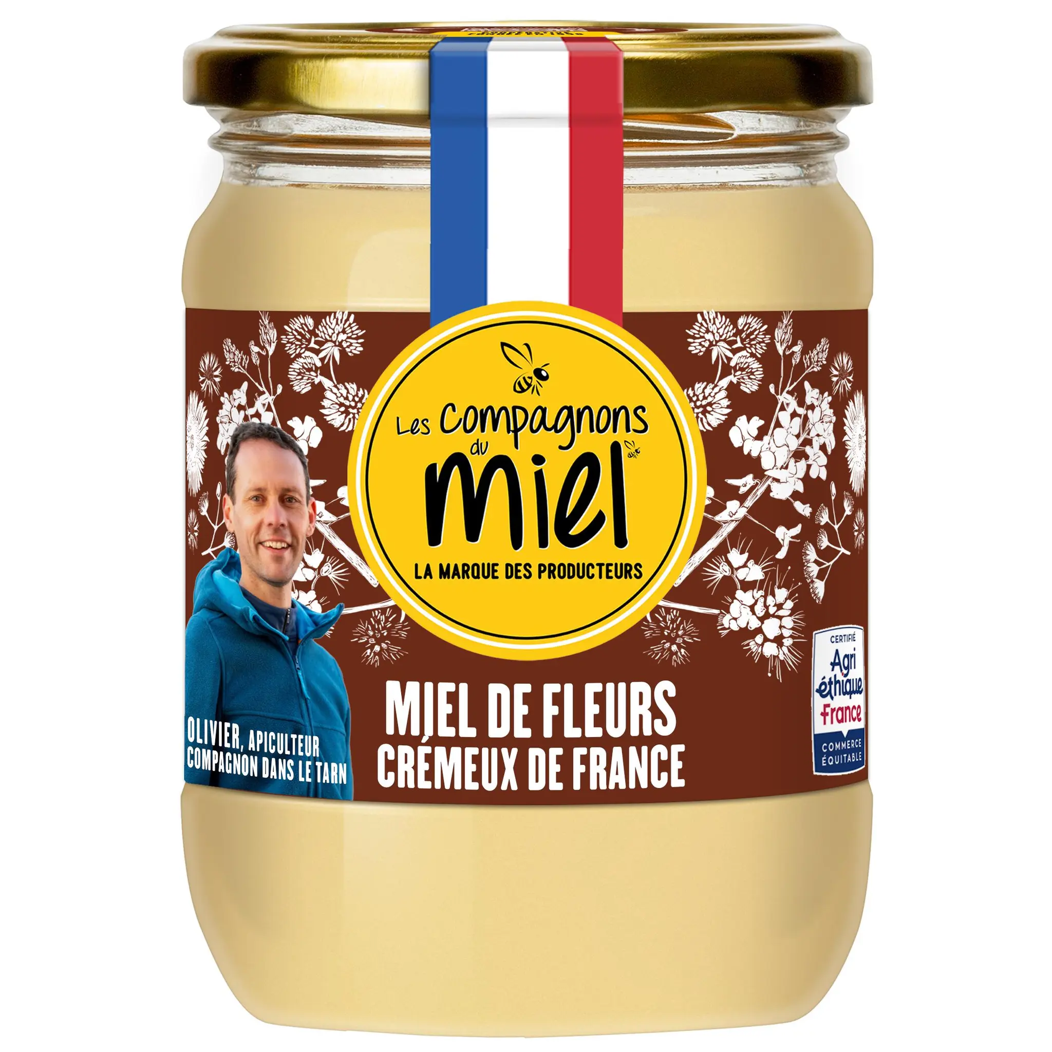 LES COMPAGNONS DU MIEL Miel de fleurs cremeux de France