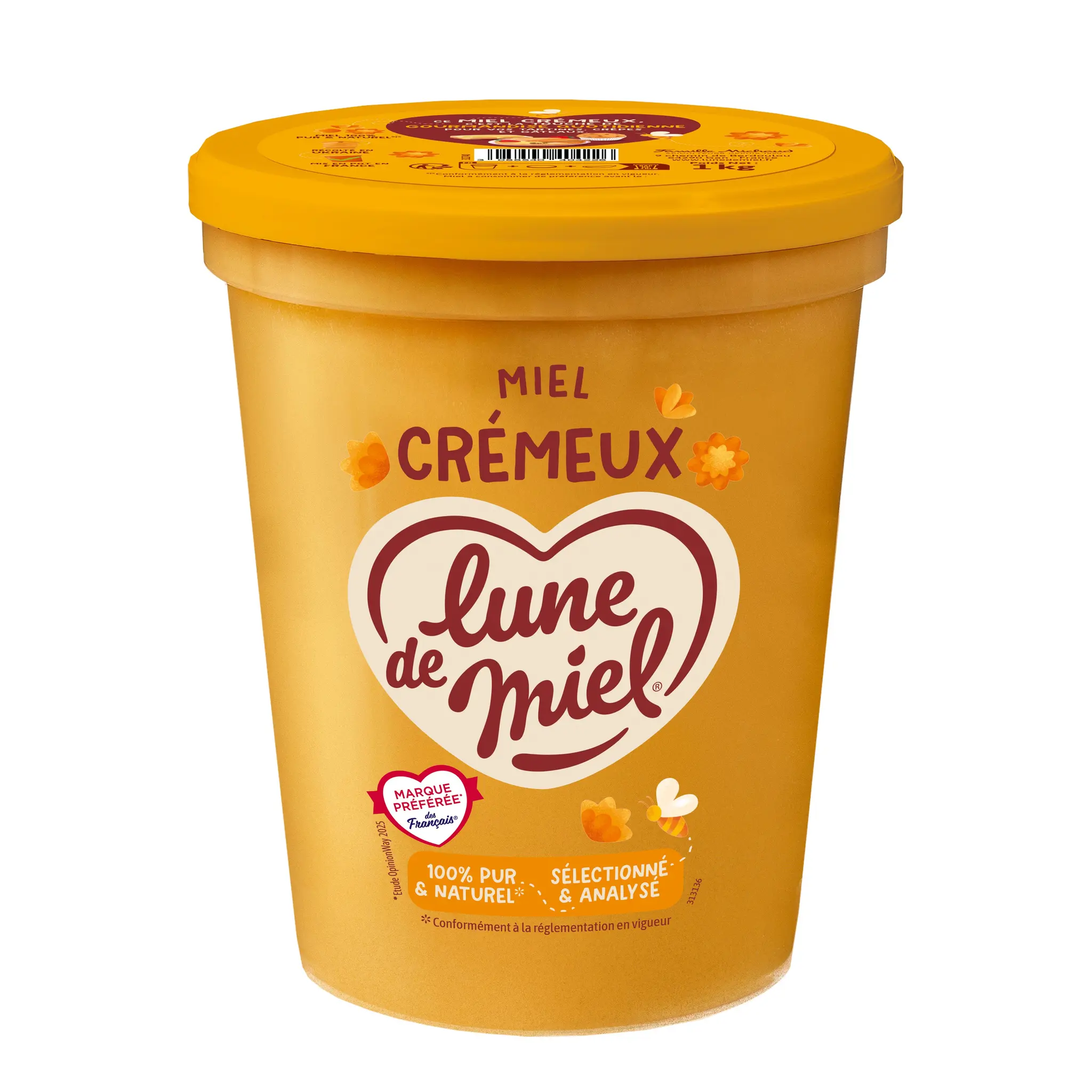 LUNE DE MIEL Miel de fleurs crémeux