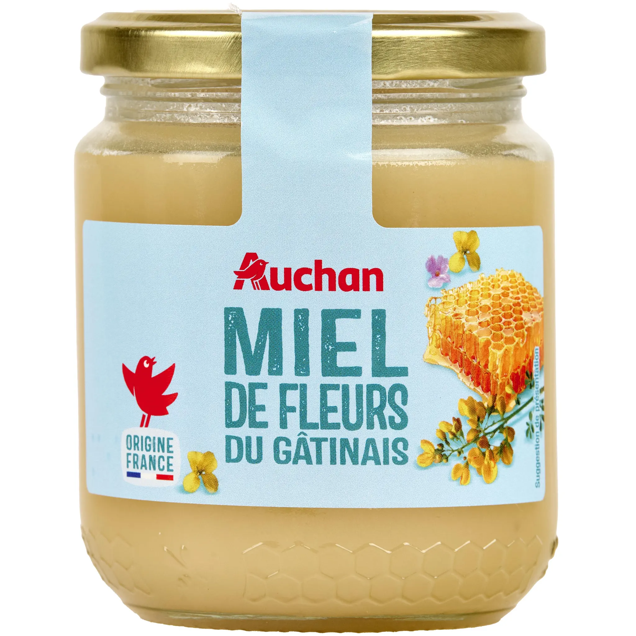 AUCHAN GOURMET CULTIVONS LE BON Miel crémeux de fleurs du Gâtinais