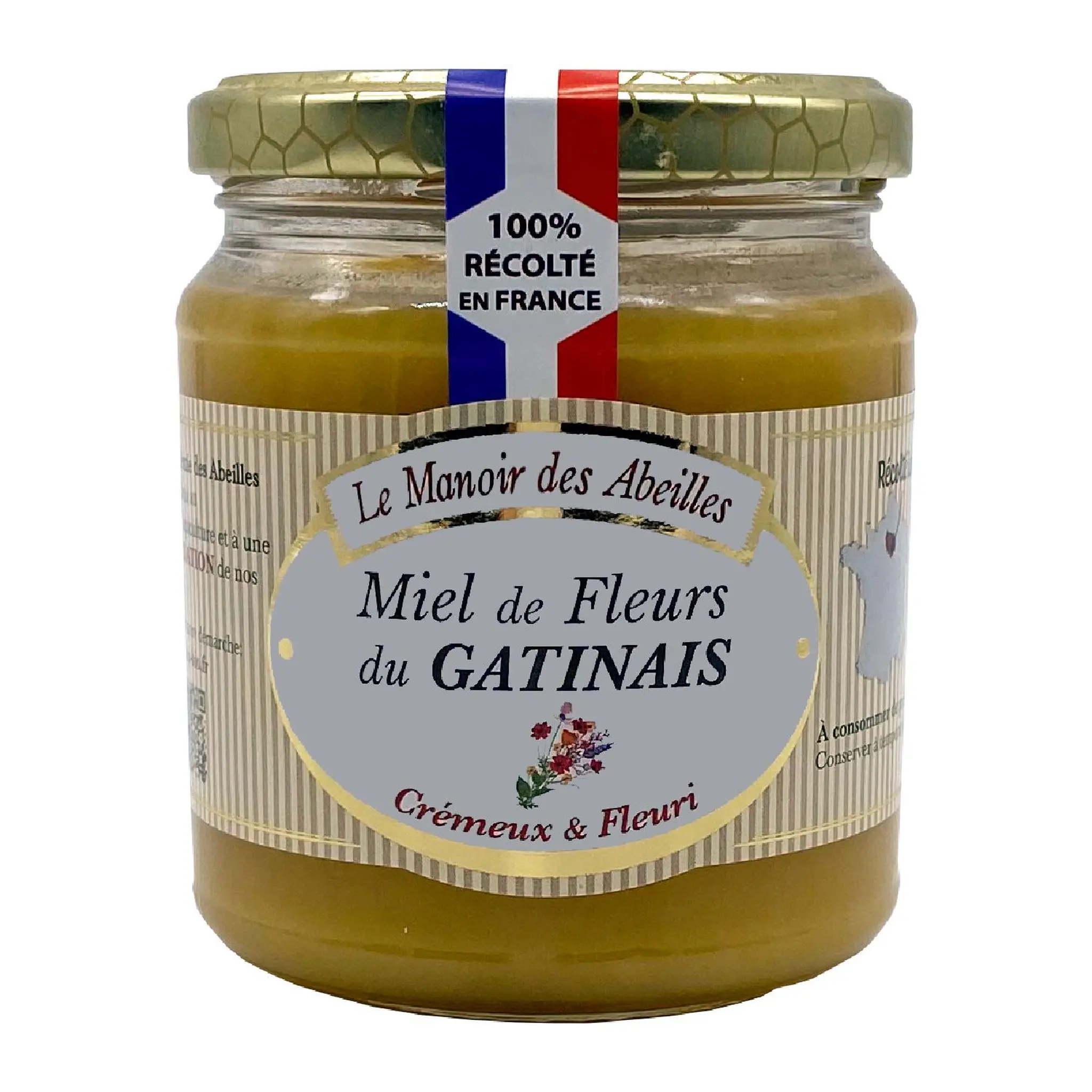 LE MANOIR DES ABEILLES Miel crémeux de fleurs du Gatinais en pot