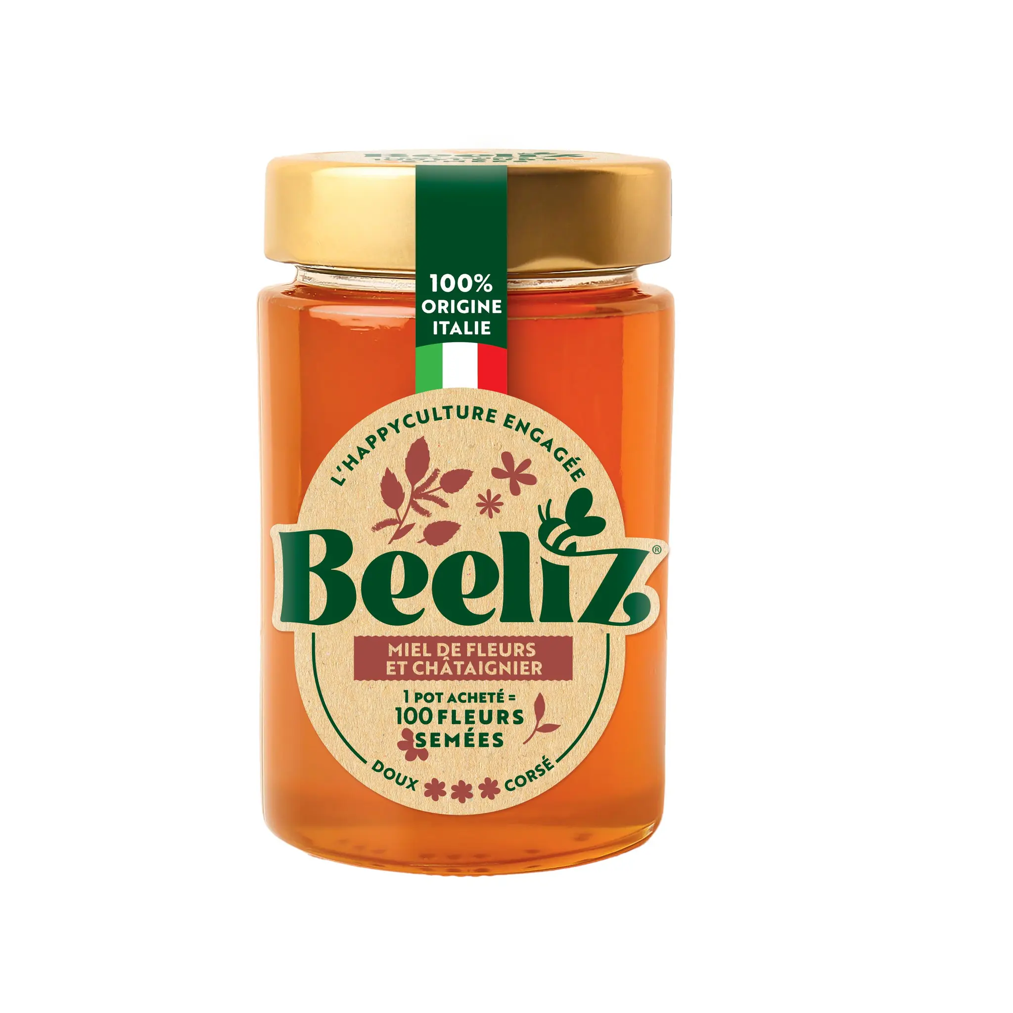 BEELIZ Miel de fleurs et châtaignier