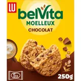 BELVITA Biscuits petit-déjeuner moelleux pépites de chocolat sachets individuels