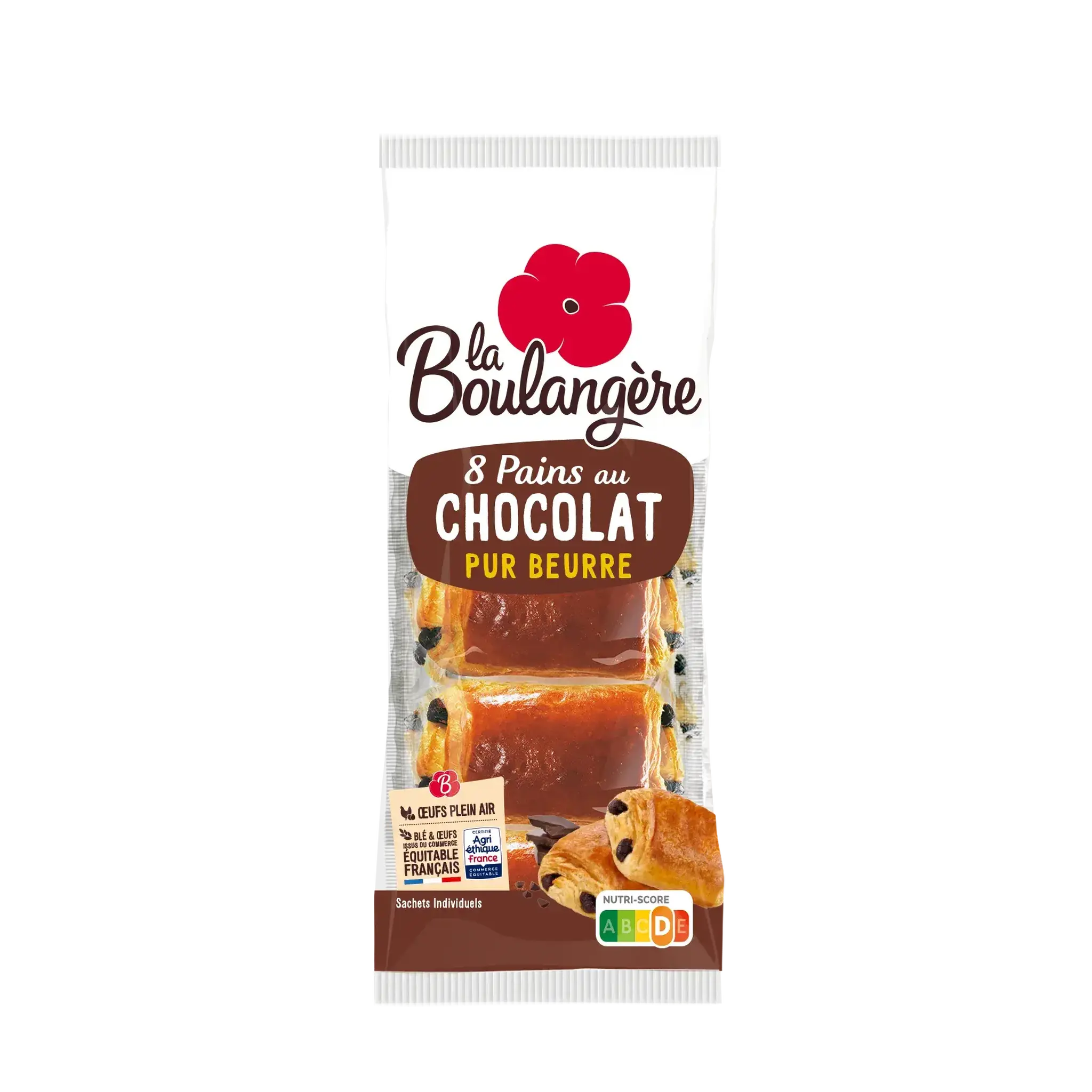 LA BOULANGERE Pains au chocolat pur beurre sachets individuels