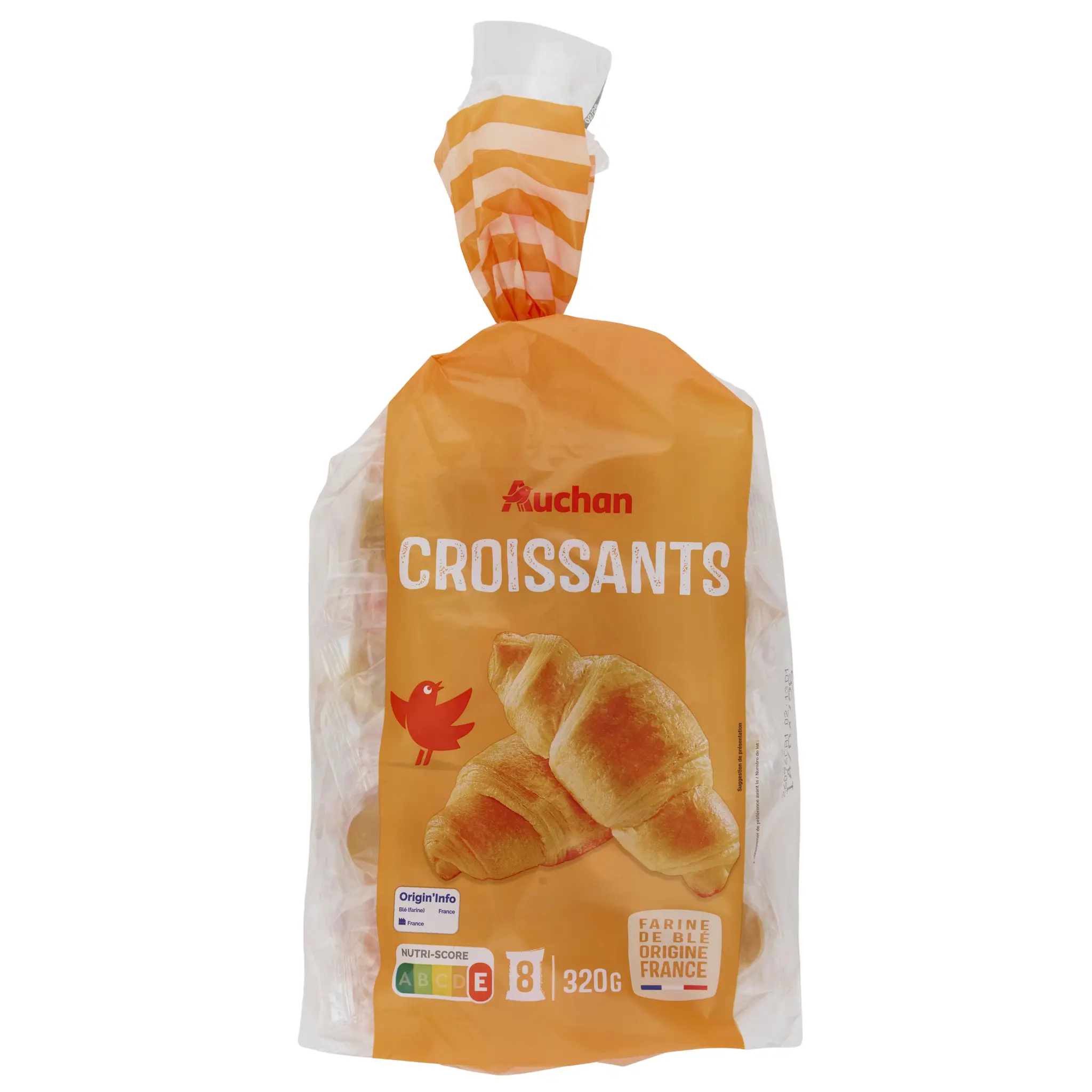 AUCHAN Croissants sachets individuels