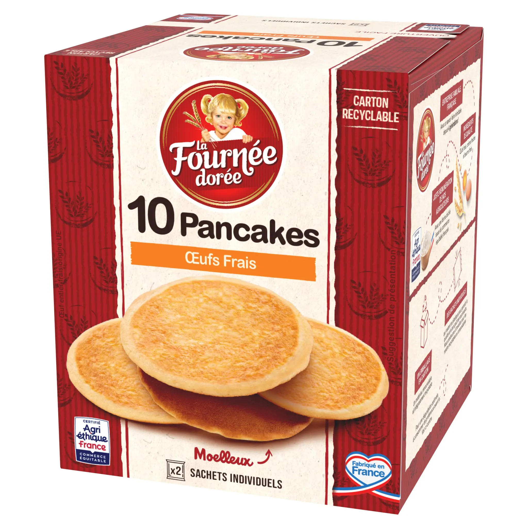 LA FOURNEE DOREE Pancakes sans conservateur