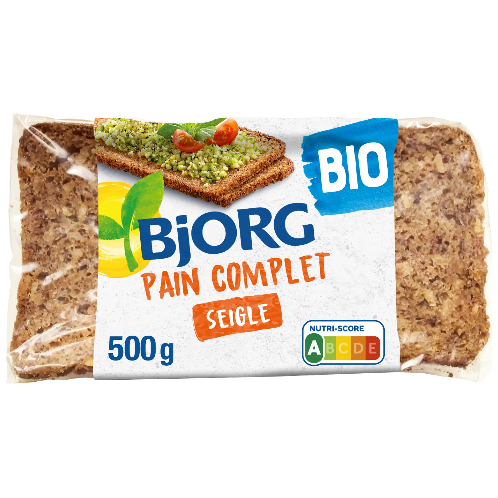 BJORG Pain complet de seigle bio prétranché
