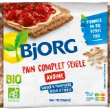BJORG Pain complet seigle avoine bio prétranché