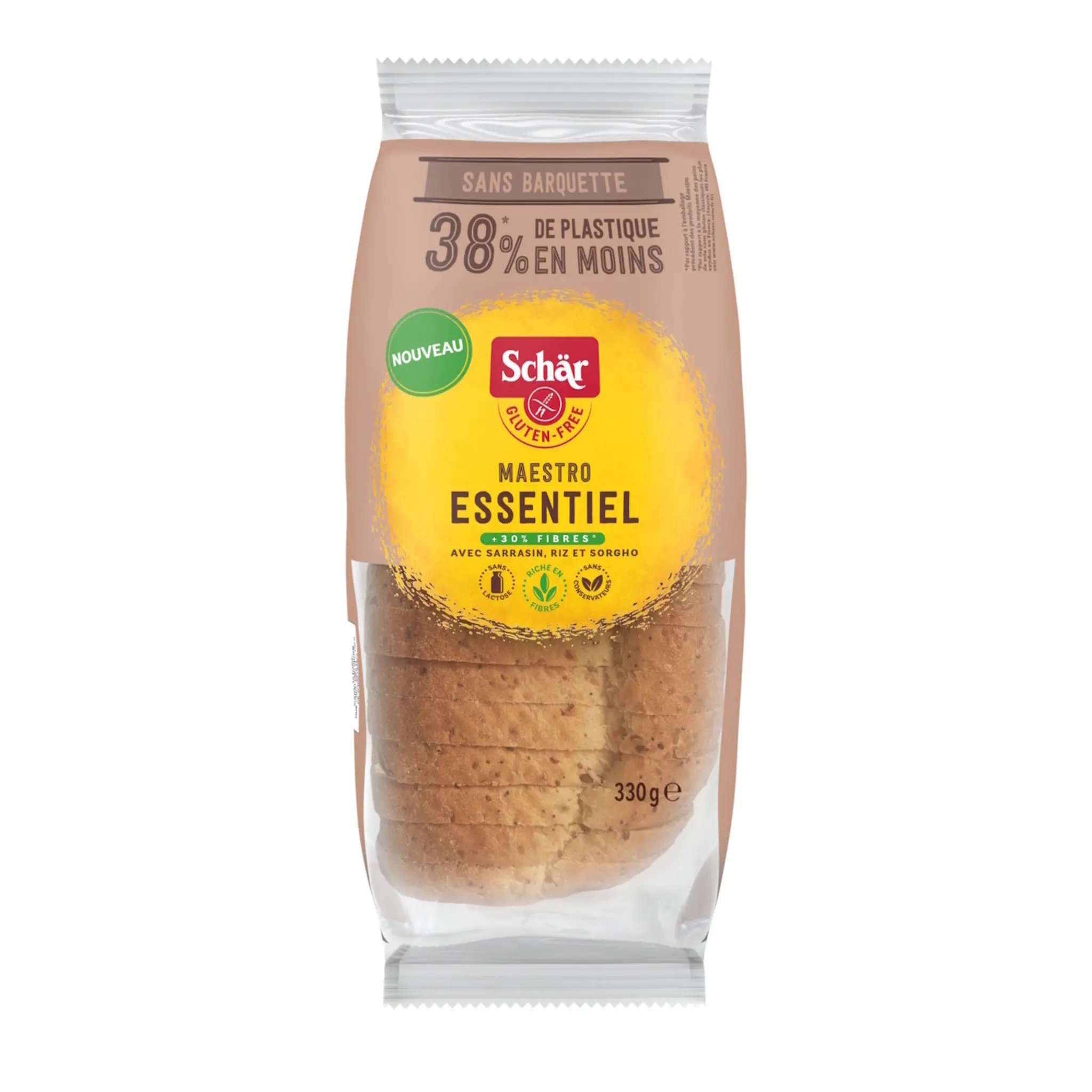 SCHAR Pains tranchés Maestro essentiel sarrasin riz et sorgho sans gluten