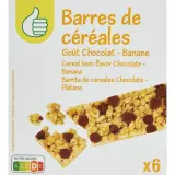 POUCE Barres de céréales goût chocolat banane