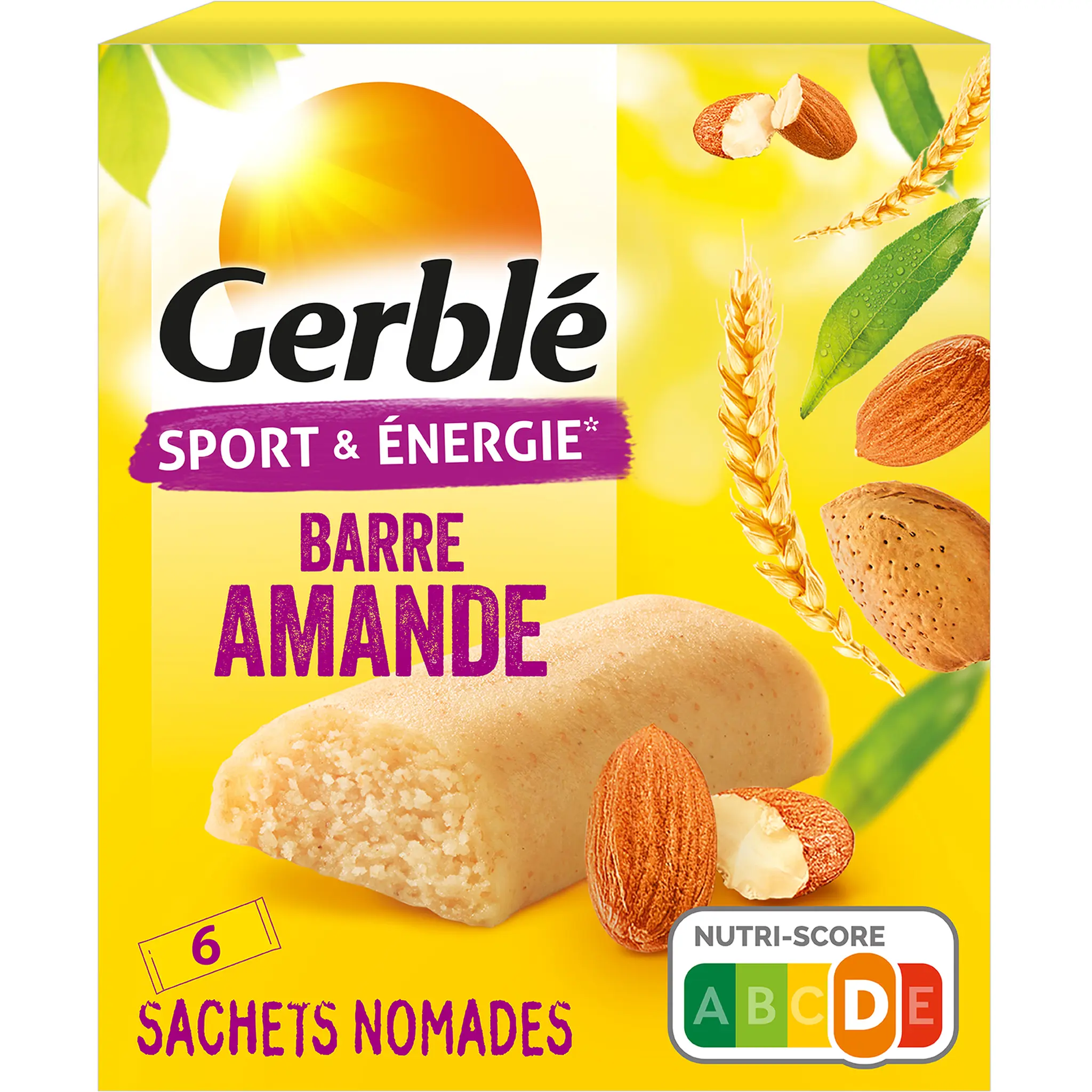 GERBLE Barres amande sachets individuels