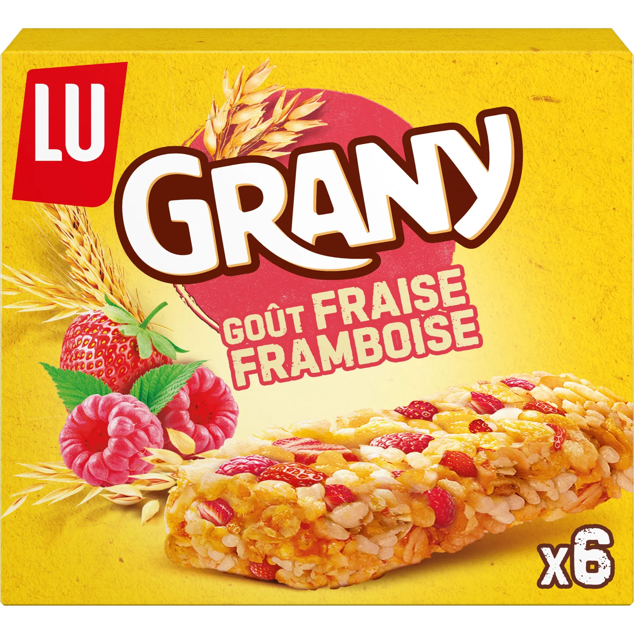 GRANY Barres de céréales aux fraises et framboises