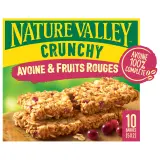 NATURE VALLEY Crunchy barres de céréales avoine et fruits rouges en sachets