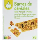 POUCE Barres de céréales goût abricot pomme