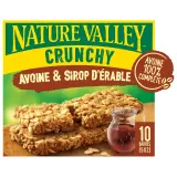 NATURE VALLEY Crunchy Barre de céréales avoine et sirop d'érable