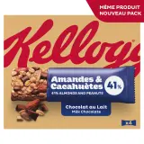 KELLOGG'S Extra Barres de céréales aux amandes grillées et chocolat au lait