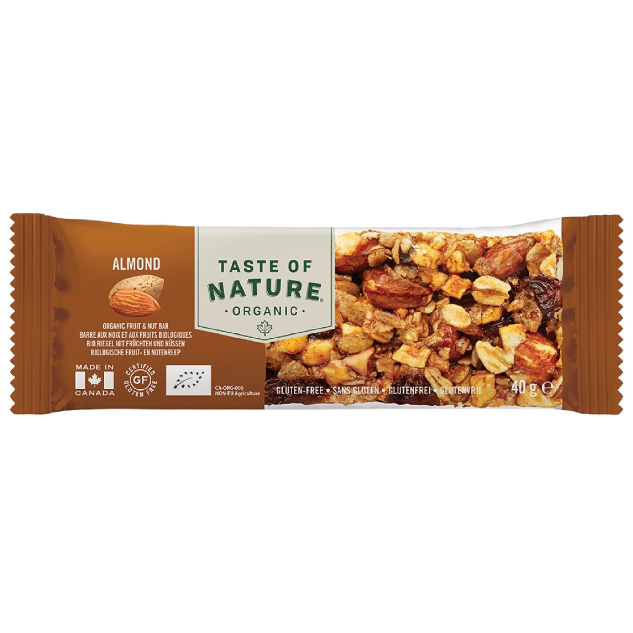 TASTE OF NATURE Barre aux noix et fruits bio