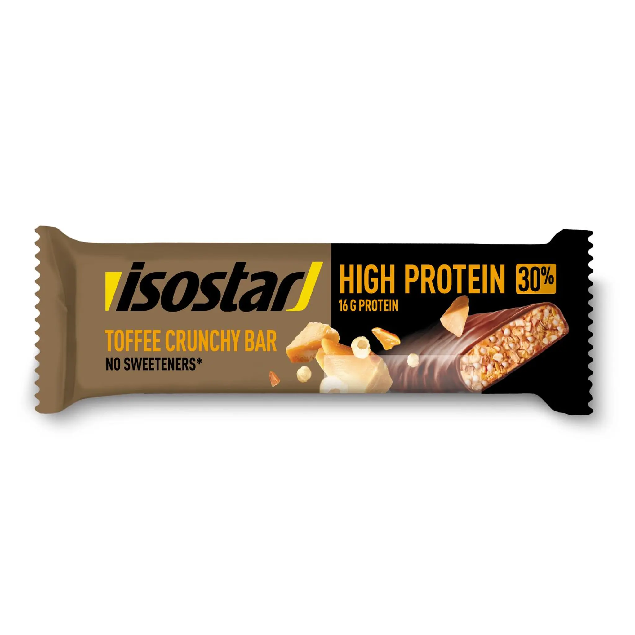 ISOSTAR Barre protéinée crunchy au caramel