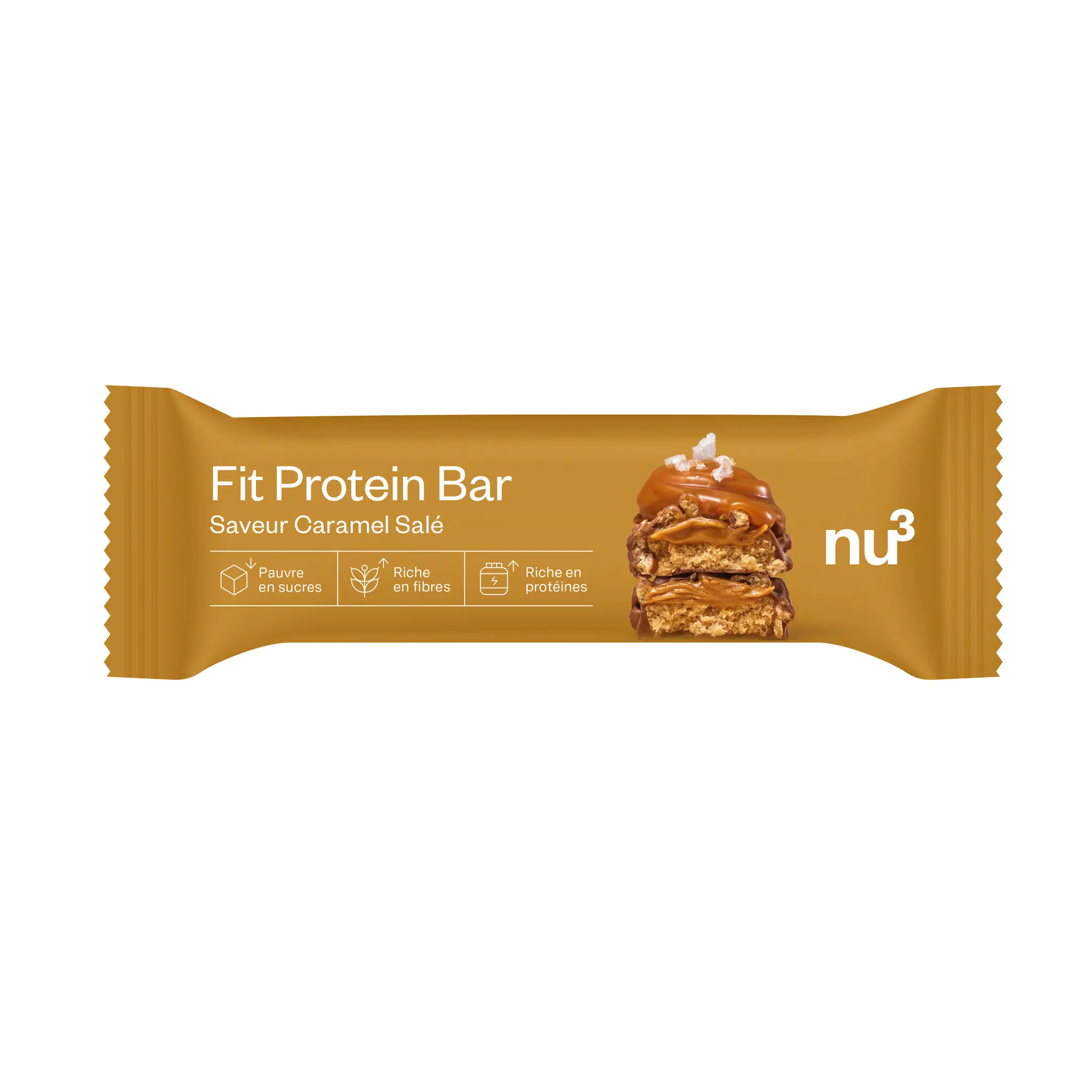 NU3 Fit Barre protéinée au caramel salé