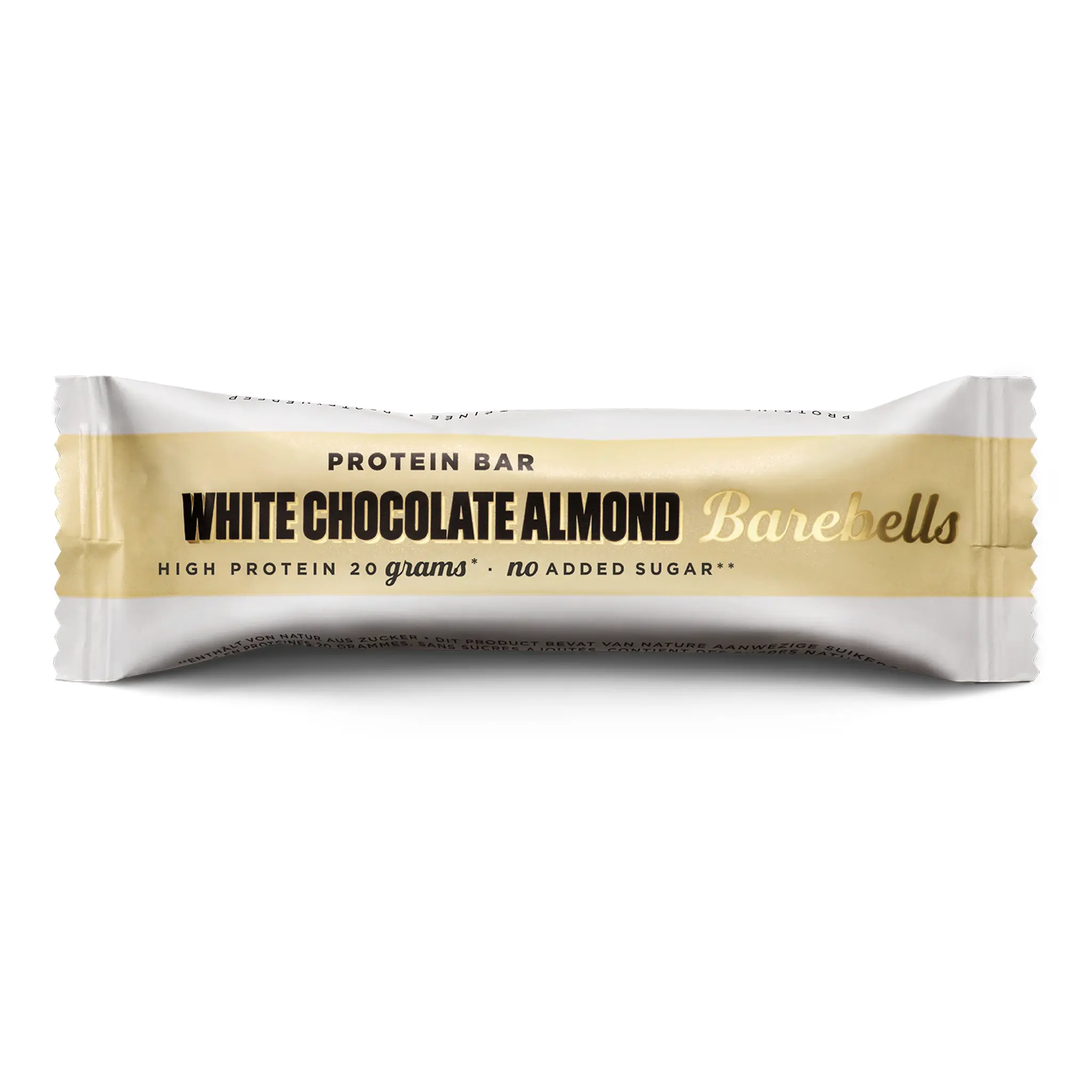 BAREBELLS Barre protéinée chocolat blanc amandes sans sucres ajoutés